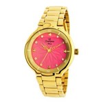 Ficha técnica e caractérísticas do produto Relógio Champion Diva Feminino Dourado CN25234L