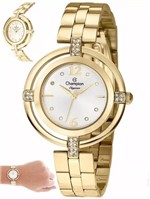 Ficha técnica e caractérísticas do produto Relógio Champion Elegance Dourado Feminino - CN25421H