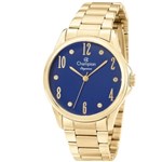 Relógio Champion Elegance Feminino Dial Azul Cn26242a