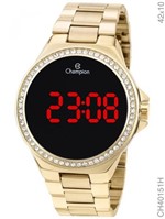 Ficha técnica e caractérísticas do produto Relógio Champion Feminino Ch40151h Digital LED Dourado