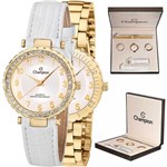 Ficha técnica e caractérísticas do produto Relógio Champion Feminino Analógico Dourado CN28759H Kit Troca Aro e Pulseiras