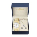 Ficha técnica e caractérísticas do produto Relógio Champion Feminino Dourado Cn25449W + Kit Bijuteria