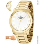 Relógio Champion Feminino Dourado Elegance Analógico Cn26386h