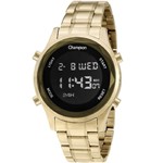 Ficha técnica e caractérísticas do produto Relógio Champion Feminino Led Digital Dourado CH48108H