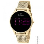 Ficha técnica e caractérísticas do produto Relógio Champion Feminino Ref: Ch40026h Digital LED Dourado