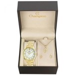 Ficha técnica e caractérísticas do produto Relógio Champion Feminino Ref: Cn25038w Dourado + Semijóia