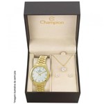 Ficha técnica e caractérísticas do produto Relógio Champion Feminino Ref: Cn25163w Dourado + Semijóia