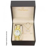 Ficha técnica e caractérísticas do produto Relógio Champion Feminino Ref: Cn25181w Dourado + Semijóia