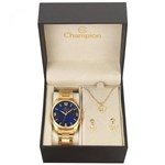 Ficha técnica e caractérísticas do produto Relógio Champion Feminino Ref: Cn26046k Dourado + Semijóia