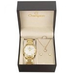 Ficha técnica e caractérísticas do produto Relógio Champion Feminino Ref: Cn26028w Dourado + Semijóia