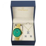 Ficha técnica e caractérísticas do produto Relógio Champion Feminino Ref: Cn27527e Dourado + Semijóia