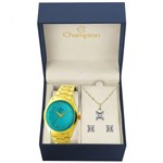 Ficha técnica e caractérísticas do produto Relógio Champion Feminino Ref: Cn27723y Dourado + Semijóia