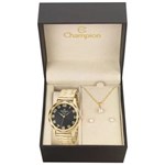 Ficha técnica e caractérísticas do produto Relógio Champion Feminino Ref: Cn27885e Dourado + Semijóia
