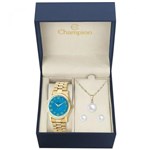 Ficha técnica e caractérísticas do produto Relógio Champion Feminino Ref: Cn28848y Dourado + Semijóia