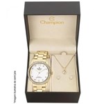 Ficha técnica e caractérísticas do produto Relógio Champion Feminino Ref: Cn28893w Dourado + Semijóia