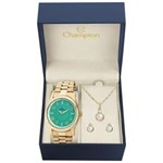 Ficha técnica e caractérísticas do produto Relógio Champion Feminino Ref: Cn29221e Dourado + Semijóia