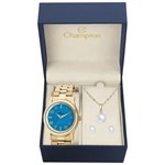 Ficha técnica e caractérísticas do produto Relógio Champion Feminino Ref: Cn29221y Dourado + Semijóia