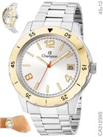 Ficha técnica e caractérísticas do produto Relógio Champion Masculino Prata e Dourado Ca31239s