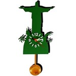 Ficha técnica e caractérísticas do produto Relógio com Movimento Cristo Redentor Verde Verde