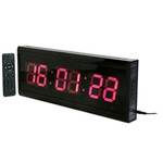 Ficha técnica e caractérísticas do produto Relogio Cronometro Led Digital Treino Timer Grande 48x18cm