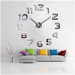 Relógio 3D Grande Decorativo Parede Escritório Casa Sala