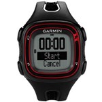 Ficha técnica e caractérísticas do produto Relógio de Corrida Garmin Forerunner 10 / GPS / Preto e Vermelho