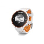 Ficha técnica e caractérísticas do produto Relógio de Corrida Garmin Forerunner 620 / Branco e Laranja / Tela 2,54 Cm / GPS / Distância