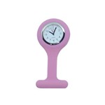 Ficha técnica e caractérísticas do produto Relógio de Lapela em Silicone para Enfermeiras - Rosa