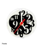 Ficha técnica e caractérísticas do produto Relógio de Mesa Decorativo Números Modelo 1 - Preto