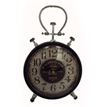 Ficha técnica e caractérísticas do produto Relógio de Mesa Ferro Vintage Pequeno Oldway 23x17x5