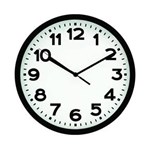 Ficha técnica e caractérísticas do produto Relógio de Parede 30cm - Preto