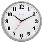 Relógio de Parede 26 Cm Cinza Analógico Tic-tac Herweg