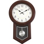 Ficha técnica e caractérísticas do produto Relógio de Parede Classico de Pendulo Herweg 6481-211
