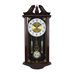 Ficha técnica e caractérísticas do produto Relógio de Parede Clássico Pêndulo e Musical 6446 Herweg