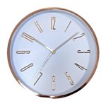 Ficha técnica e caractérísticas do produto Relógio de Parede Cobre 32cm Longarini Urban