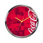 Ficha técnica e caractérísticas do produto Relógio de Parede Coca-Cola Landscape Rio de Janeiro Metal