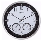 Ficha técnica e caractérísticas do produto Relógio de Parede com Higrômetro e Termômetro 6416 Herweg