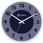 Ficha técnica e caractérísticas do produto Relógio de Parede Decorativo Analógico Redondo Mecanismo Step Herweg Branco