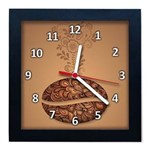 Ficha técnica e caractérísticas do produto Relógio de Parede Decorativo Caixa Alta Tema Café QW007