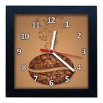 Ficha técnica e caractérísticas do produto Relógio De Parede Decorativo Caixa Alta Tema Café QW007