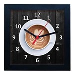 Ficha técnica e caractérísticas do produto Relógio de Parede Decorativo Caixa Alta Tema Café QW002