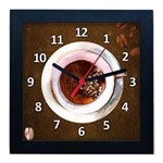 Ficha técnica e caractérísticas do produto Relógio De Parede Decorativo Caixa Alta Tema Café QW012