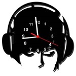 Ficha técnica e caractérísticas do produto Relógio de Parede Decorativo Fone