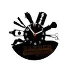 Ficha técnica e caractérísticas do produto Relógio de Parede Decorativo - Modelo Barber Shop