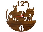 Ficha técnica e caractérísticas do produto Relógio de Parede Decorativo - Modelo Cats - me Criative