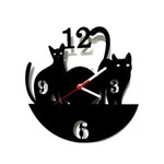 Ficha técnica e caractérísticas do produto Relógio de Parede Decorativo - Modelo Cats