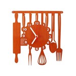 Ficha técnica e caractérísticas do produto Relógio de Parede Decorativo - Modelo Cozinha - Ambar - ME Criative