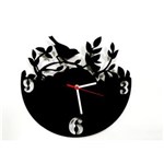 Ficha técnica e caractérísticas do produto Relógio de Parede Decorativo - Modelo Passarinho