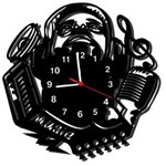 Ficha técnica e caractérísticas do produto Relógio de Parede Decorativo Music - Preto