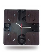 Ficha técnica e caractérísticas do produto Relógio de Parede em Madeira Mdf Laminado com Números 3D em Espelhos